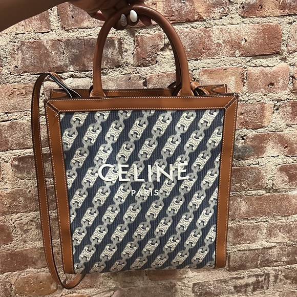 Celine mini vertical cabas denim - Picture 3 of 8